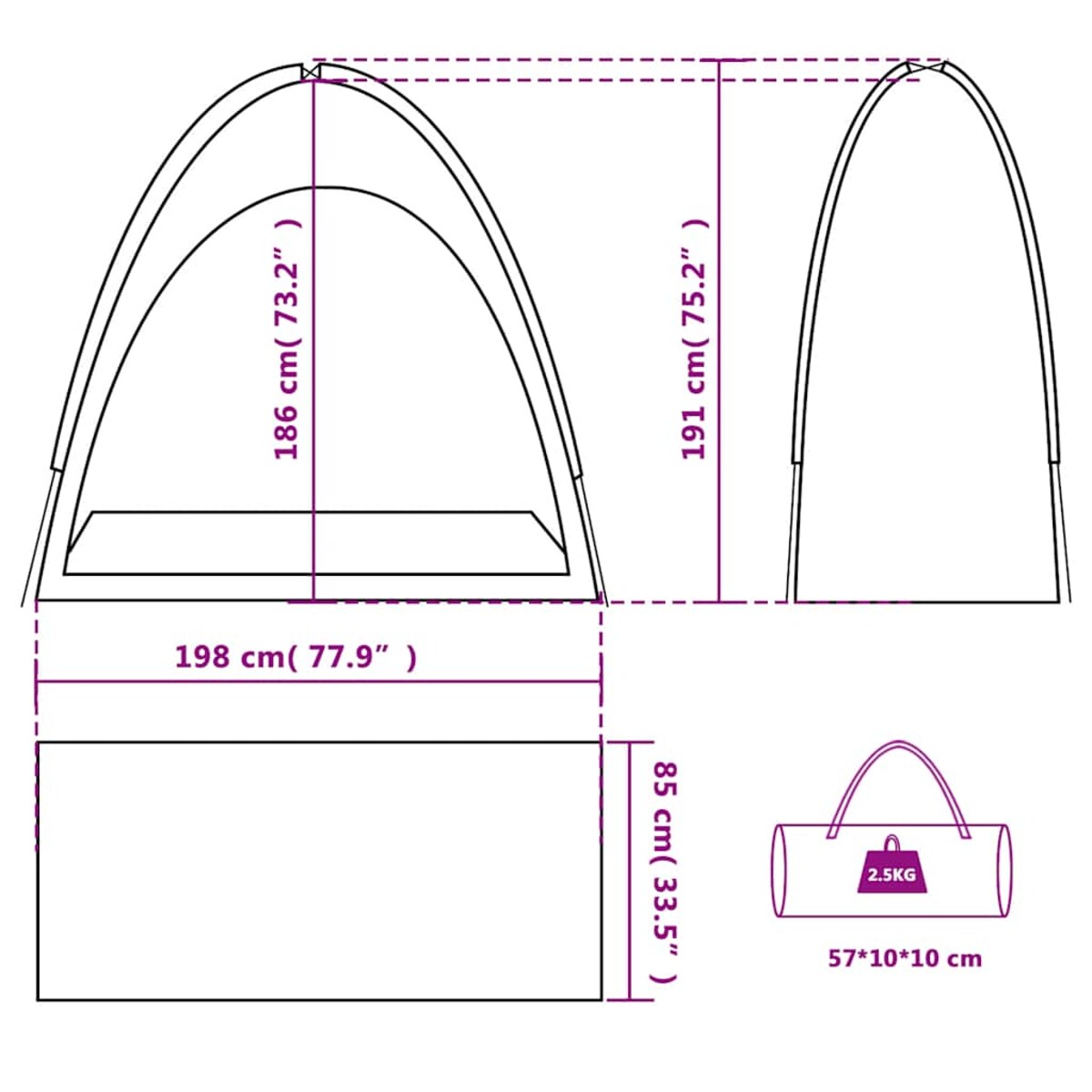 vidaXL Namiot magazynowy, zielony, wodoszczelny