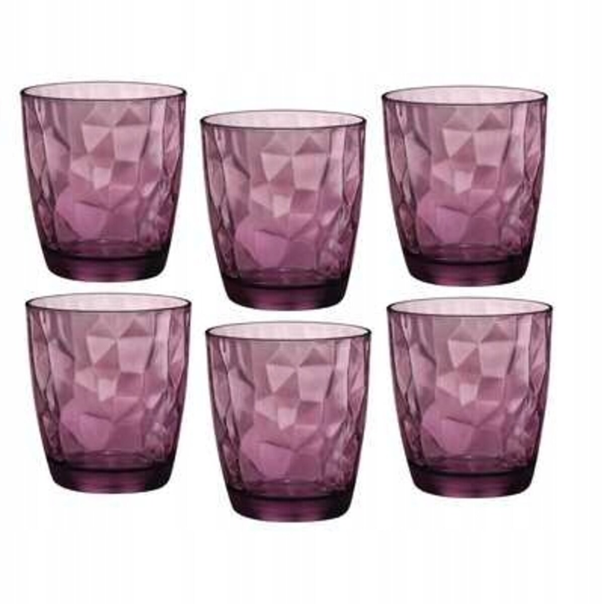 ZESTAW SZKLANKI NISKIE 6 x 300 ml BORMIOLI DIAMOND na soki napoje drinki