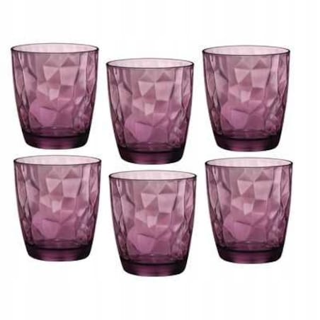 ZESTAW SZKLANKI NISKIE 6 x 300 ml BORMIOLI DIAMOND na soki napoje drinki
