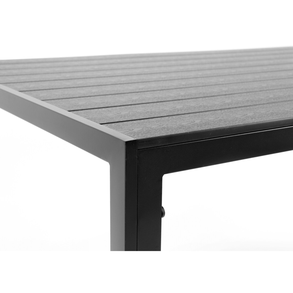 Stół ogrodowy z aluminium czarny