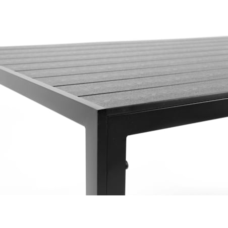 Stół ogrodowy z aluminium czarny