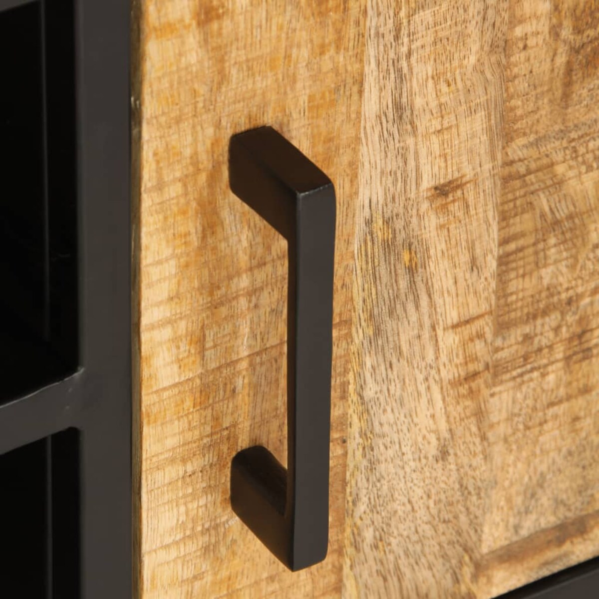 vidaXL Szafka pod TV, 110x35x40 cm, surowe lite drewno mango