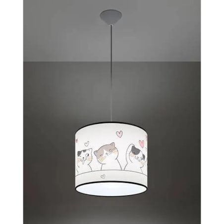 Lampa wisząca CAT 30 biała