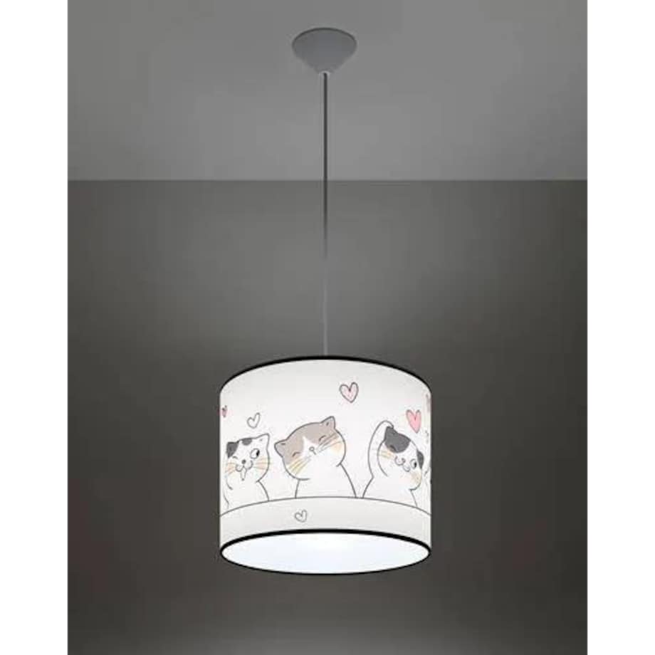 Lampa wisząca CAT 30 biała