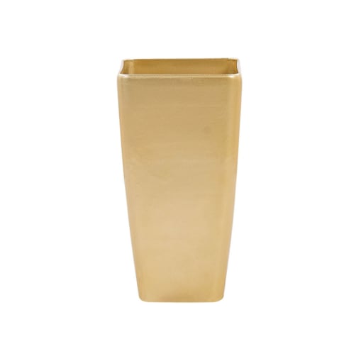 Doniczka 30 x 30 x 57 cm złota MODI