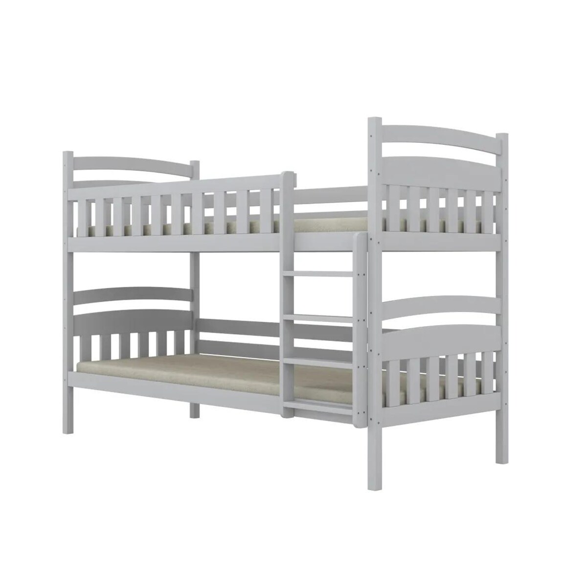 Łóżko piętrowe JULITA 160x80 białe drewniane