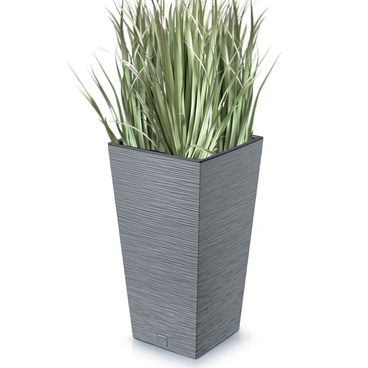 Doniczka Donica Ogrodowa 34,5 Cm Kwadratowa Na Taras Do Ogrodu Domu Szara