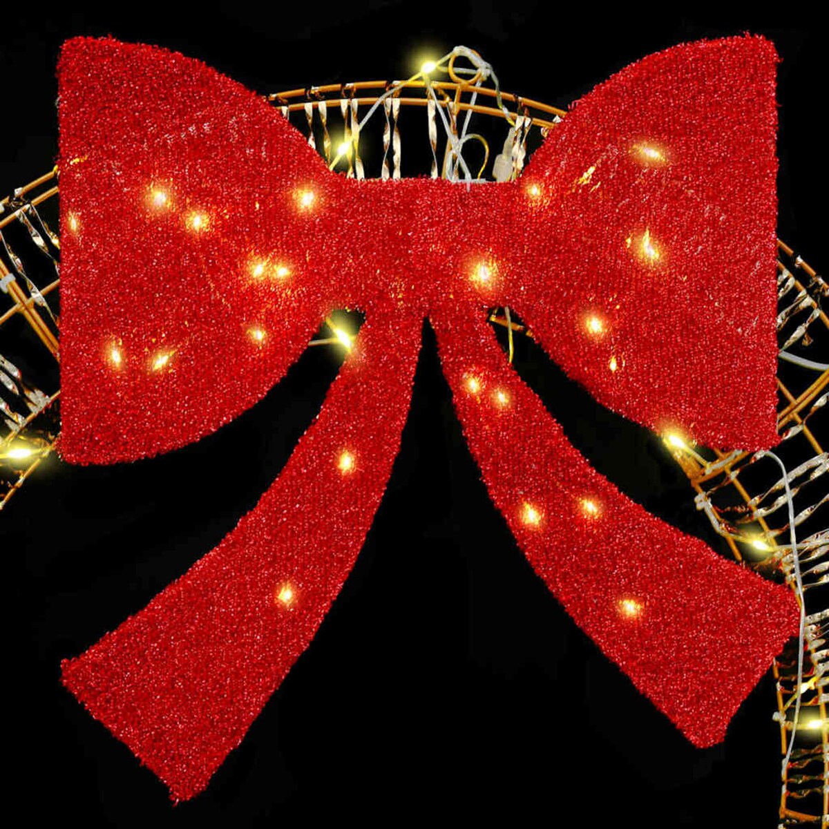 vidaXL Wianek z 80 diodami LED Ciepła biel 90 cm PET