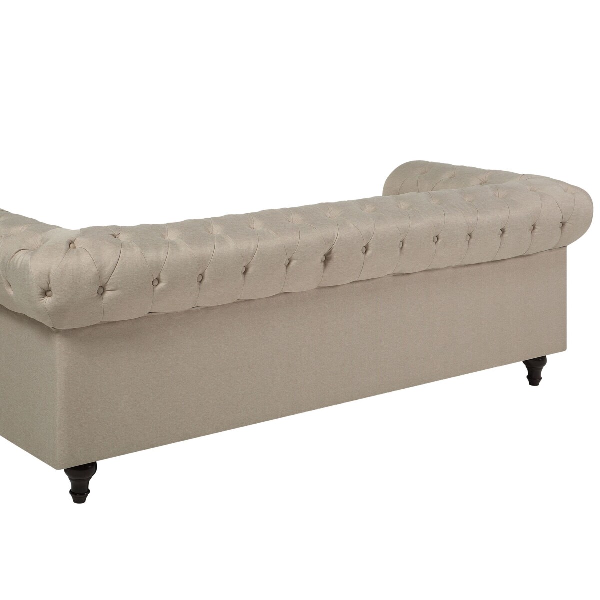 Sofa 3-osobowa duża beżowa CHESTERFIELD