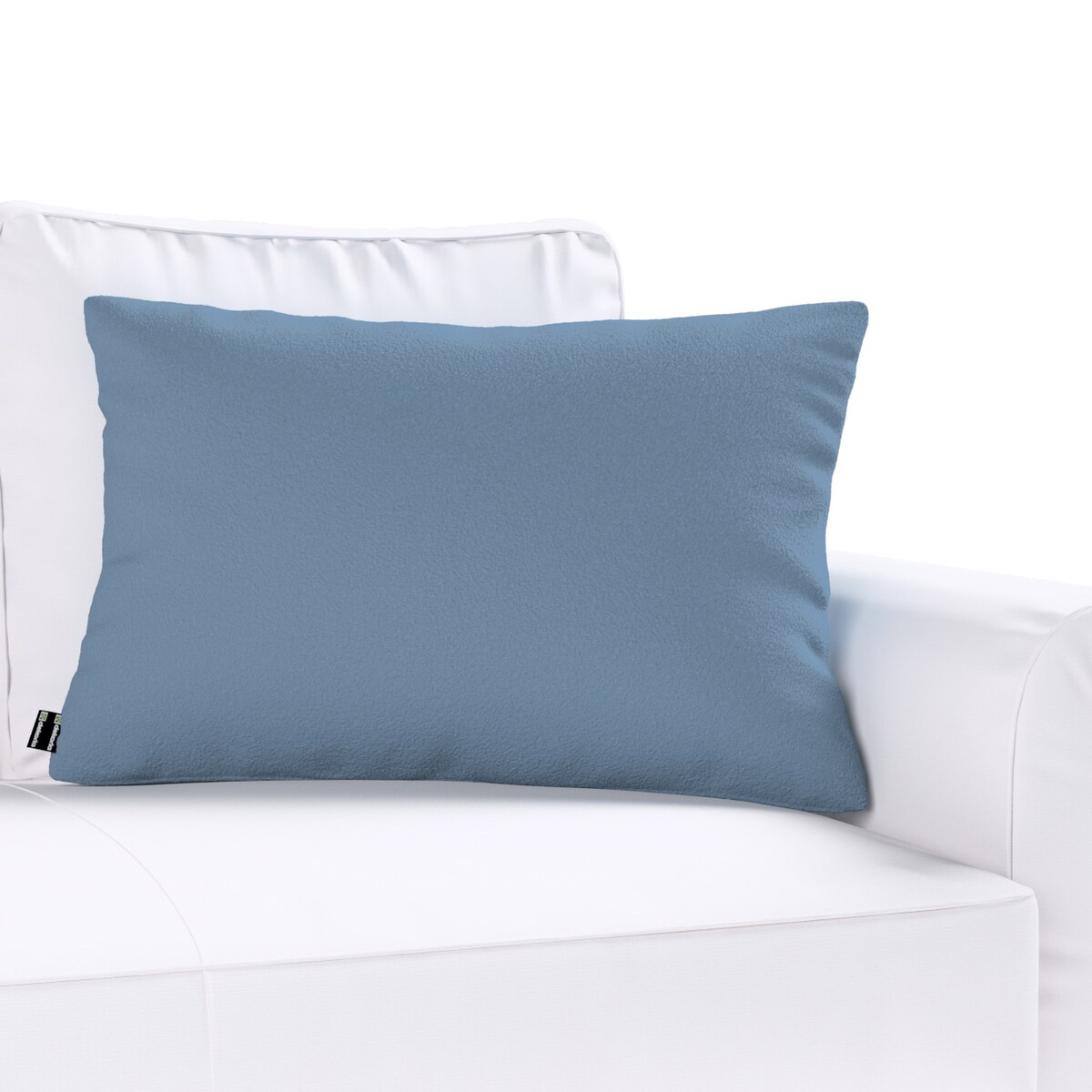 Poszewka Kinga na poduszkę prostokątną 47x28 niebieska bukla