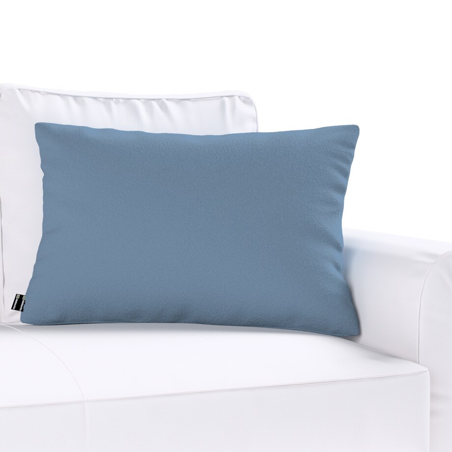 Poszewka Kinga na poduszkę prostokątną 47x28 niebieska bukla