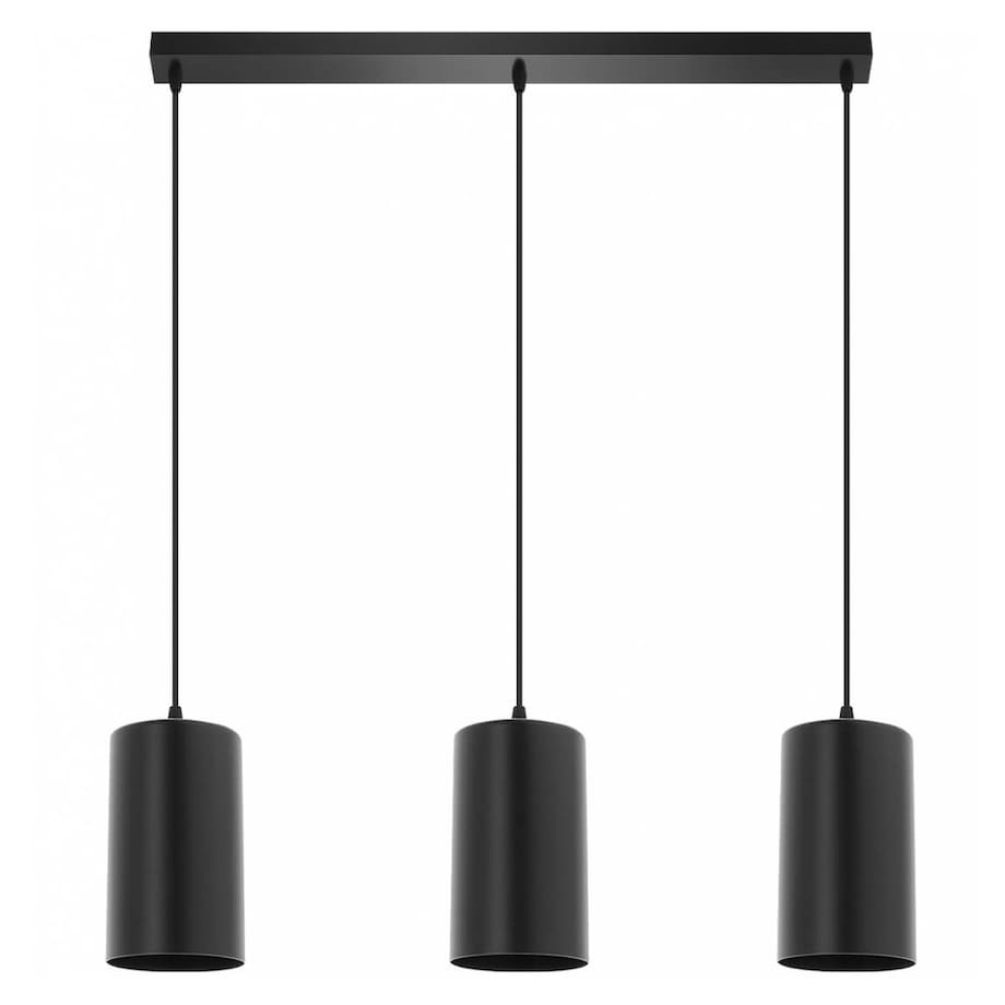 Loftowa LAMPA wisząca 137623691033 TEAM metalowa OPRAWA industrialna ZWIS tuby na listwie czarne