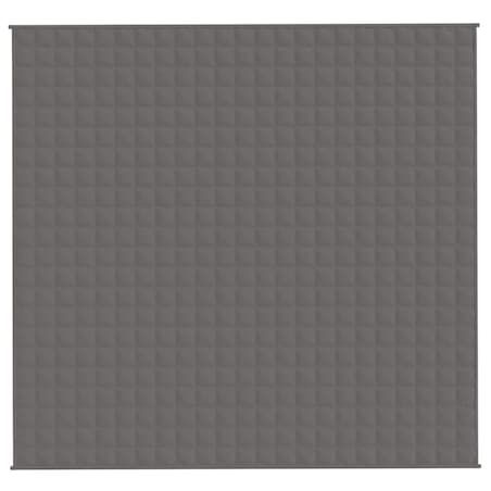 vidaXL Koc obciążeniowy, szary, 220x240 cm, 15 kg, tkanina