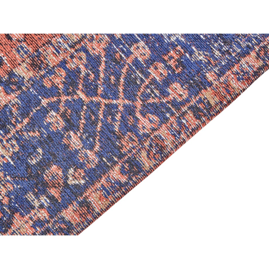 Dywan bawełniany 140 x 200 cm czerwono-niebieski KURIN