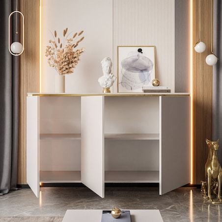 Komoda wisząca AURORA 3D Kaszmir 140 cm