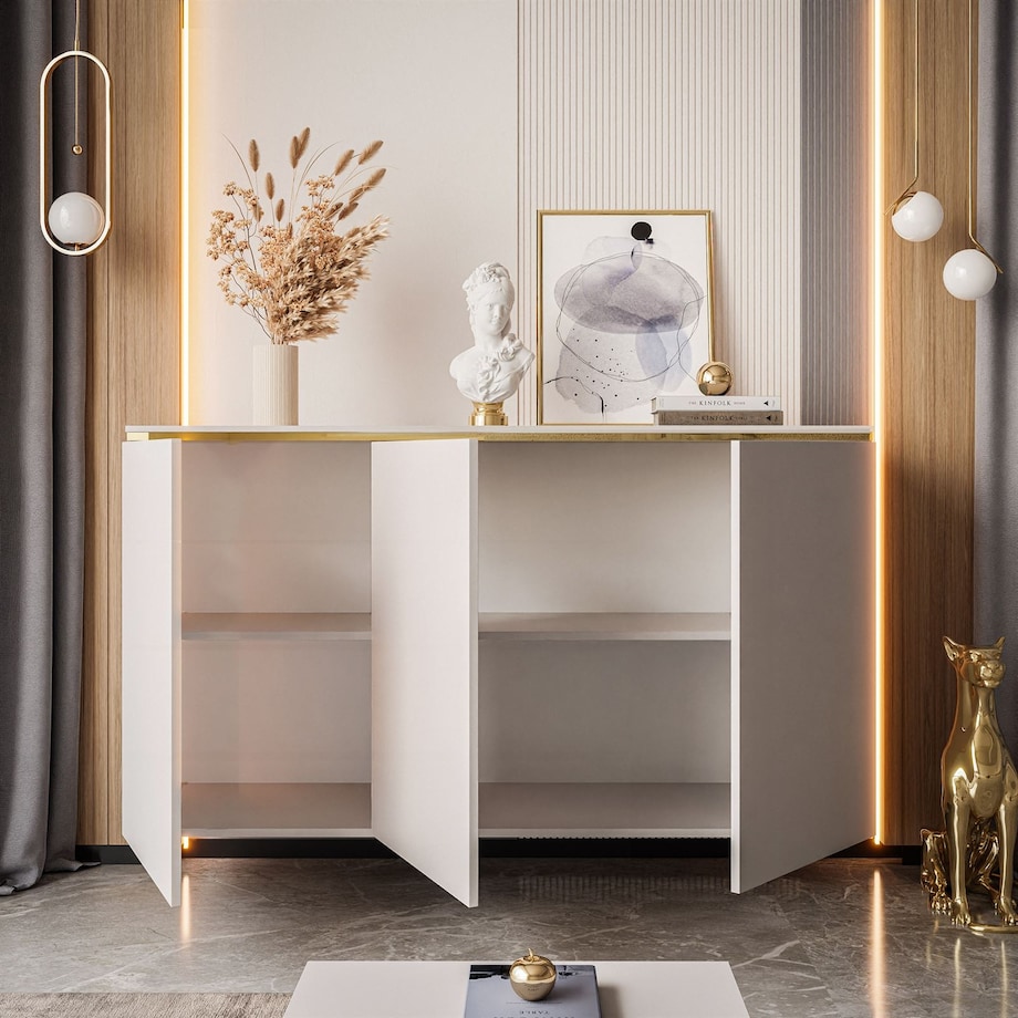 Komoda wisząca AURORA 3D Kaszmir 140 cm