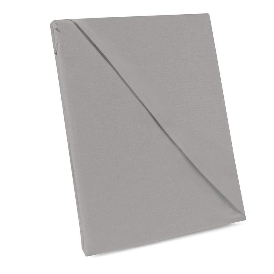 Prześcieradło bawełniane bez gumki 200x220 + dodatkowe 5cm po bokach bokach jasno szare