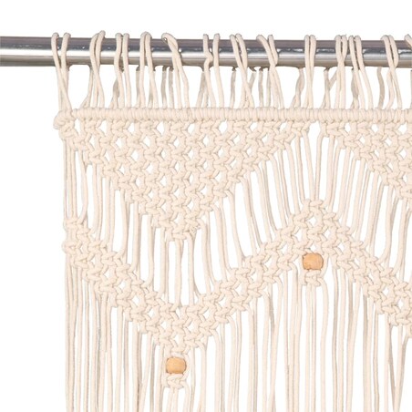 vidaXL Zasłona z makramy, 140 x 240 cm, bawełna