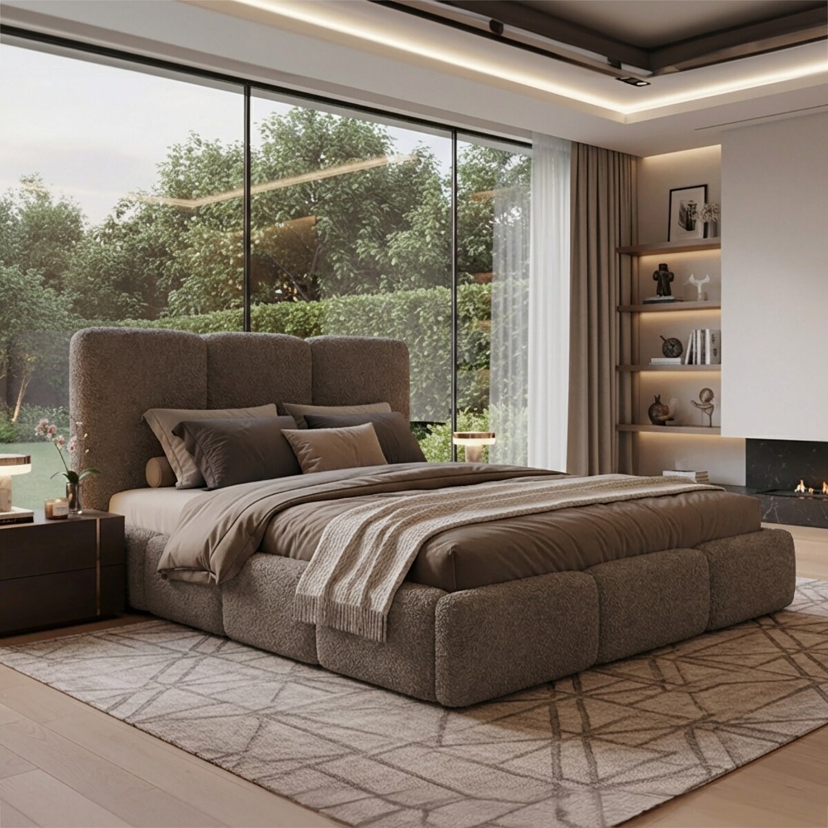 Łóżko Tapicerowane Capri 140X200 Stelaż Pojemnik Na Pościel Abriamo 2