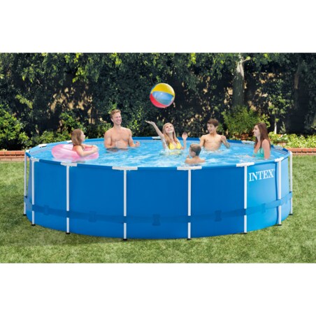 Basen ogrodowy stelażowy Intex 457x122 zestaw 21w1