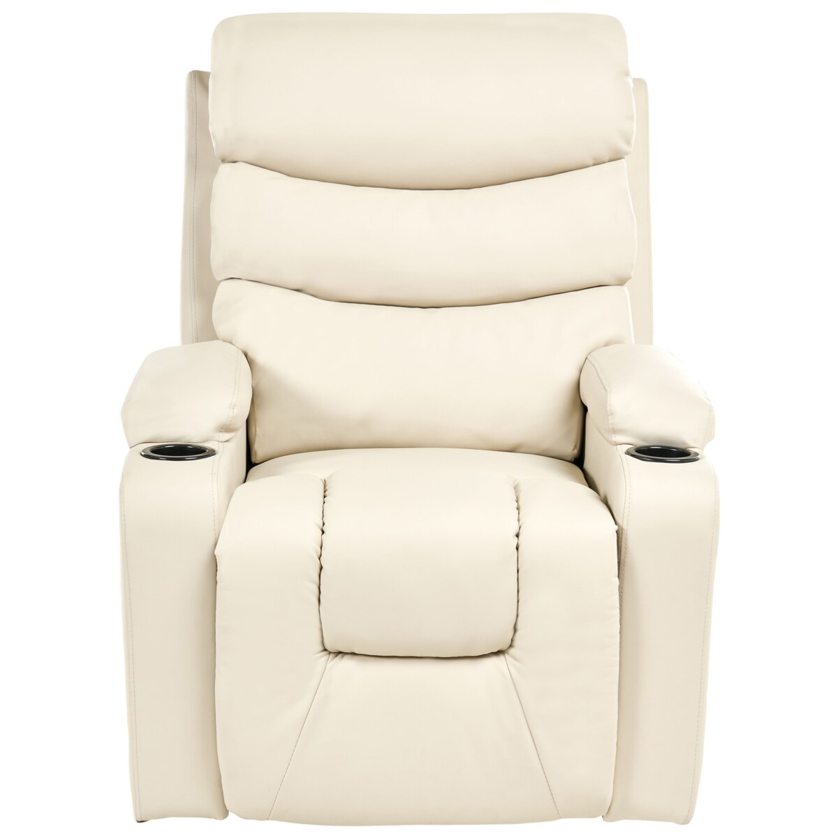 Elektryczny fotel rozkładany ETER Ekoskóra Beżowy