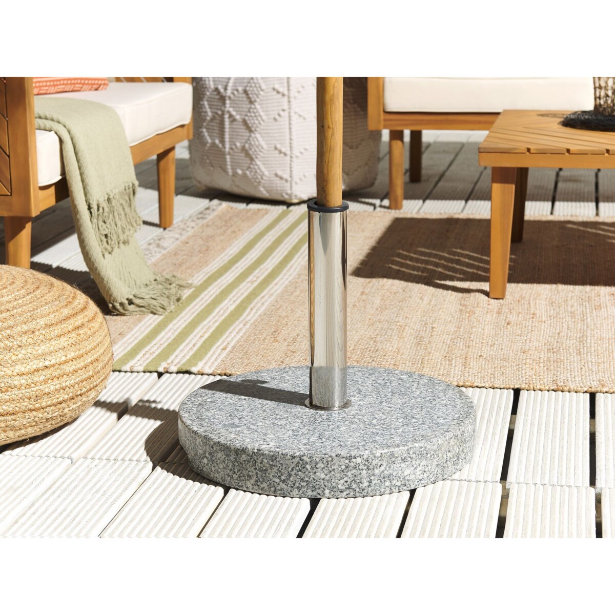 Podstawa pod parasol okrągła ⌀ 45 cm szara CEGGIA