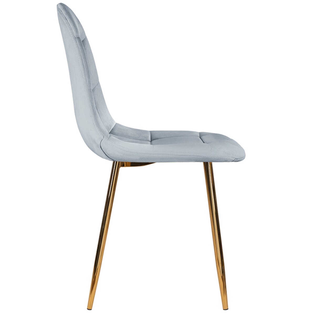 Krzesło tapicerowane welurowe do salonu jadalni glamour pikowane złote