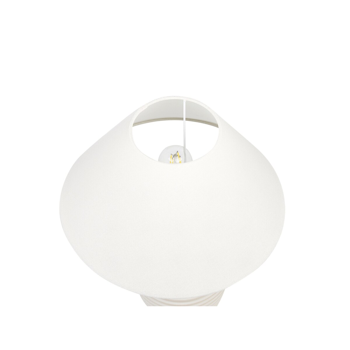 Lampa stołowa ceramiczna beżowa CELESTE