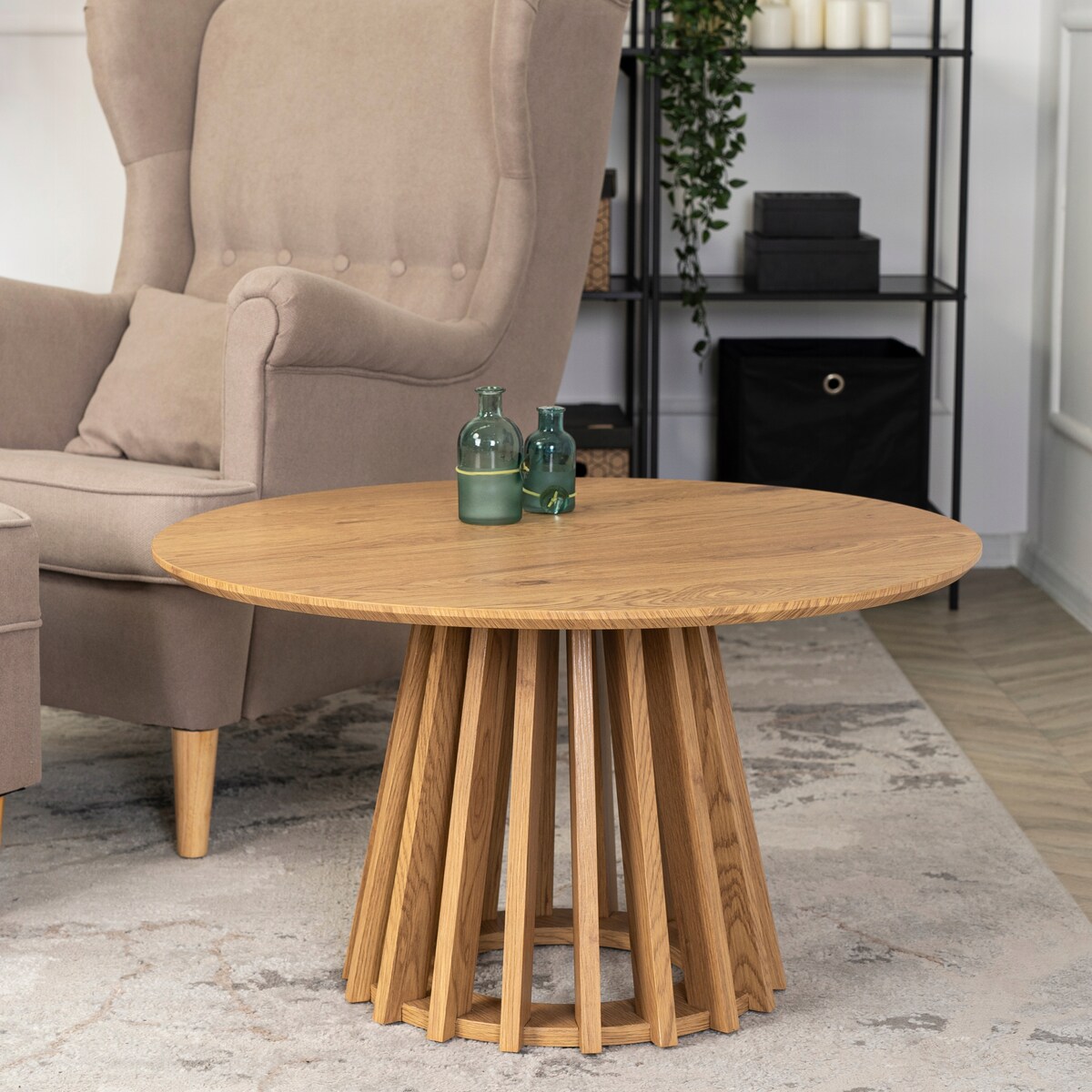 Stolik Kawowy Okrągły Duża Okrągła Ława HARPER MAX