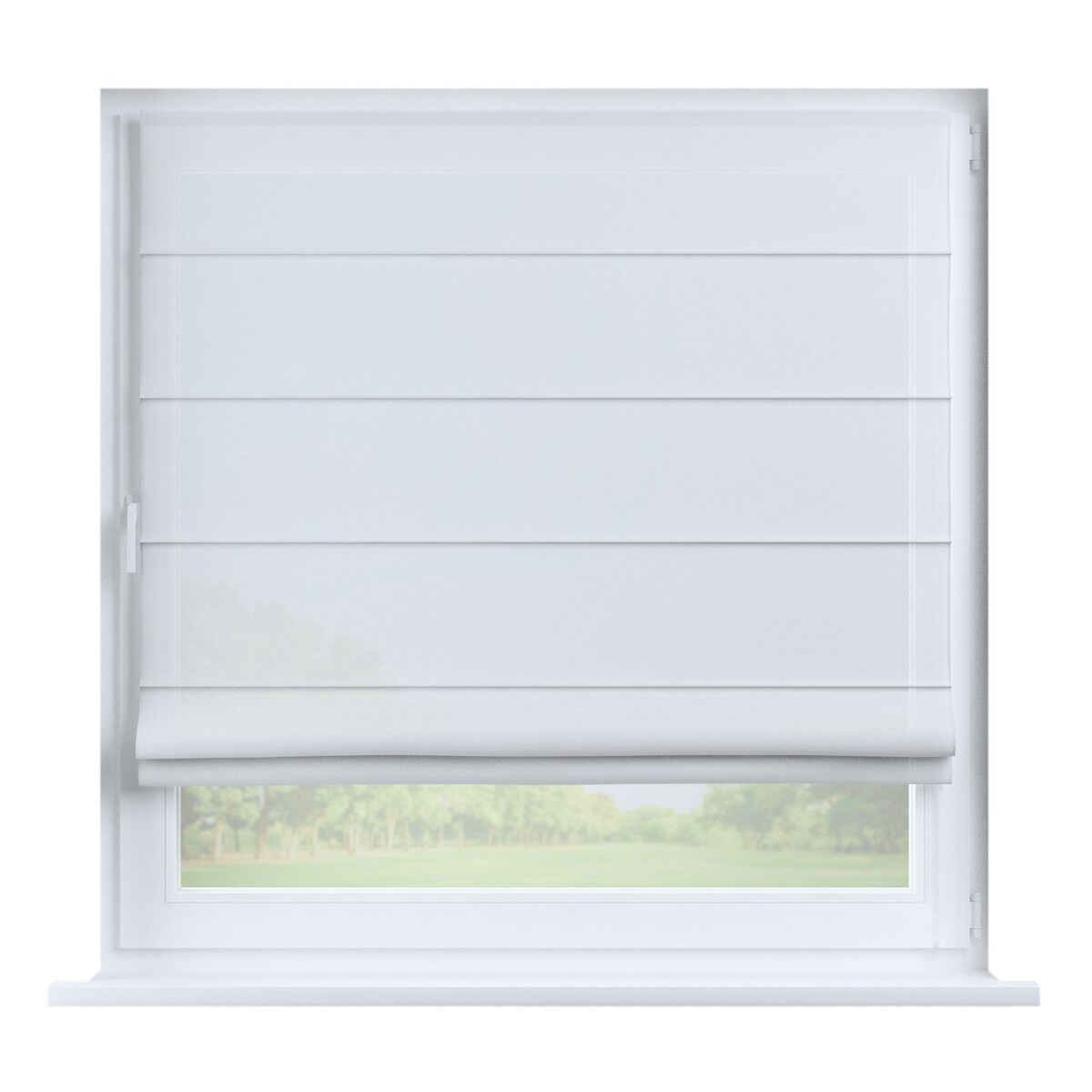 Roleta rzymska Capri 160x170 prześwitujący, złamana biel