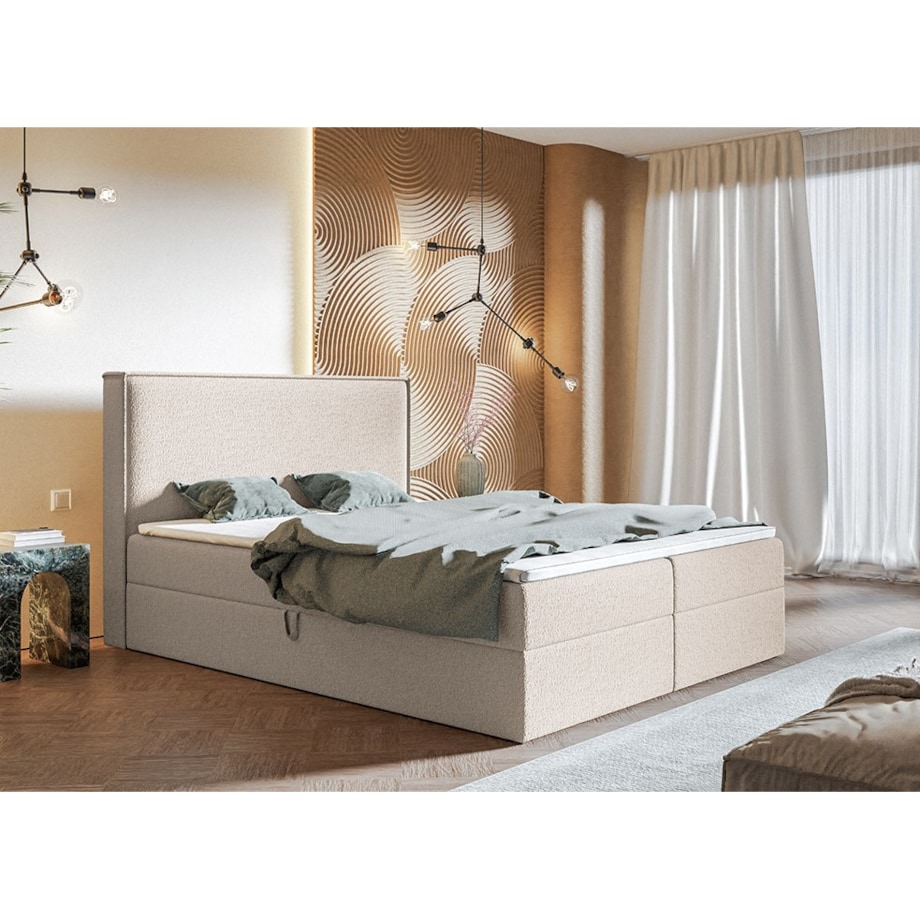 Łóżko kontynentalne FOX 9 120x200- beżowy