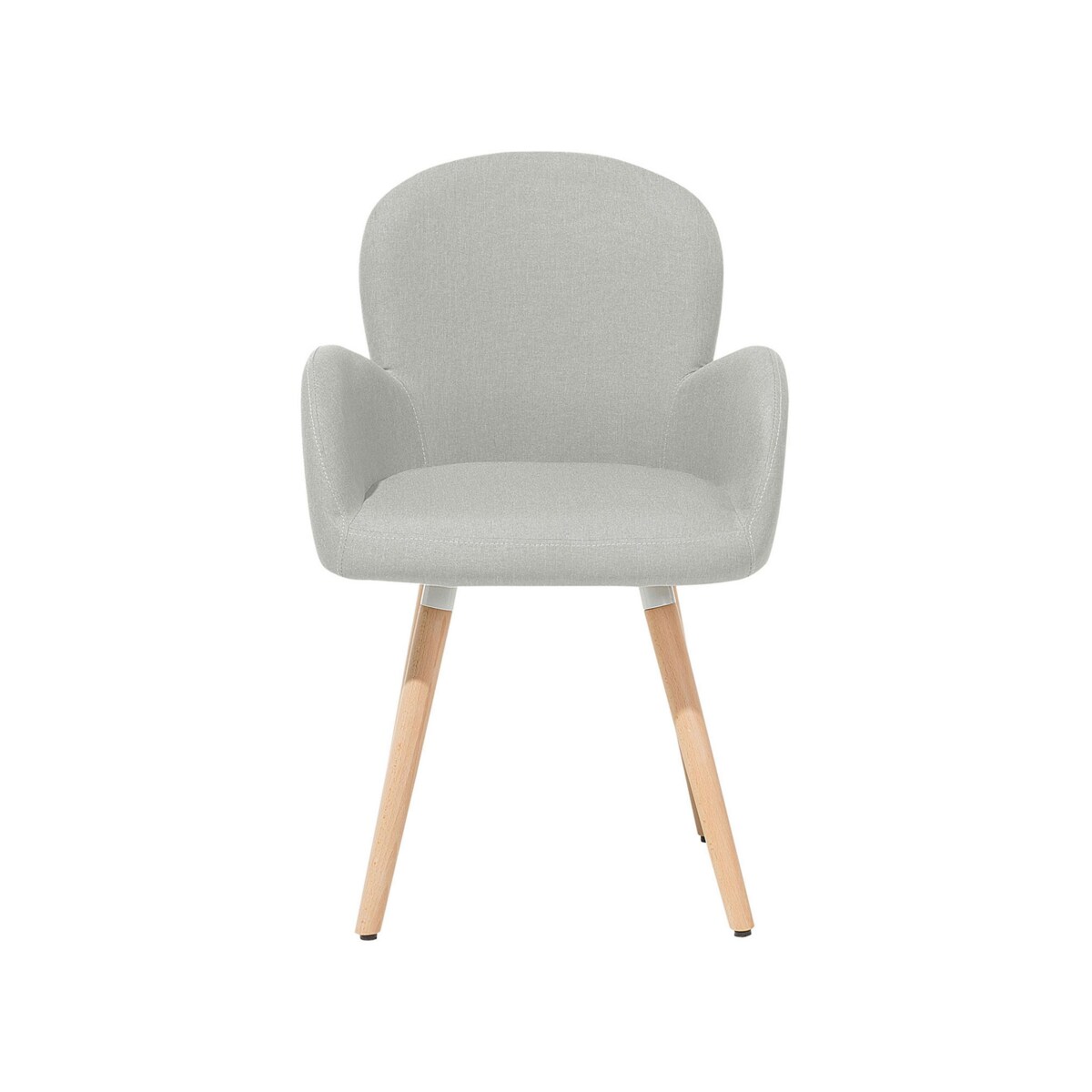 Zestaw 2 krzeseł do jadalni szary BROOKVILLE