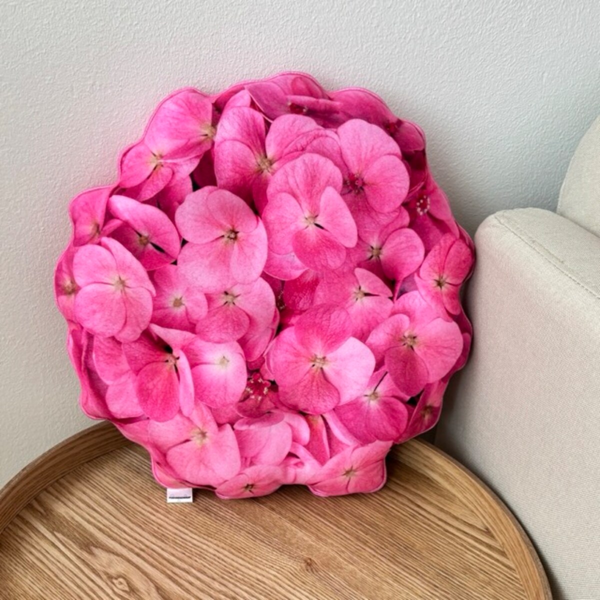 Poduszka kwiat Hortensja mała różowa