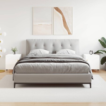 vidaXL Szafki nocne, 2 szt., białe z połyskiem, 40x40x50 cm