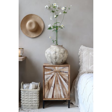 Szafka nocna z drewna z recyklingu 2 szt. Origins