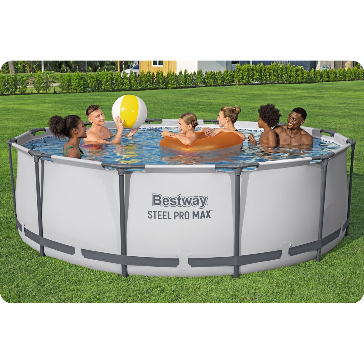 Basen ogrodowy stelażowy 366x122 cm BESTWAY zestaw 17w1
