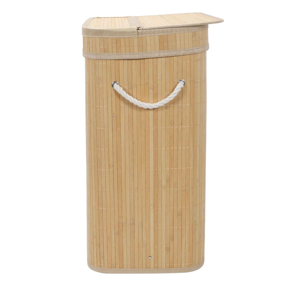 Bambusowy kosz na pranie z pokrywą LUVA, 80 l
