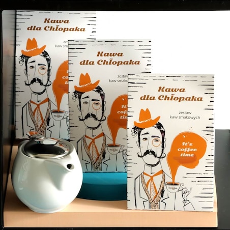 PREZENT UPOMINEK NA DZIEŃ CHŁOPAKA - ZESTAW MIX 10 KAW SMAKOWYCH PREMIUM - DLA FACETA MĘŻCZYZNY TATY BRATA KOLEGI WUJKA TEŚCIA