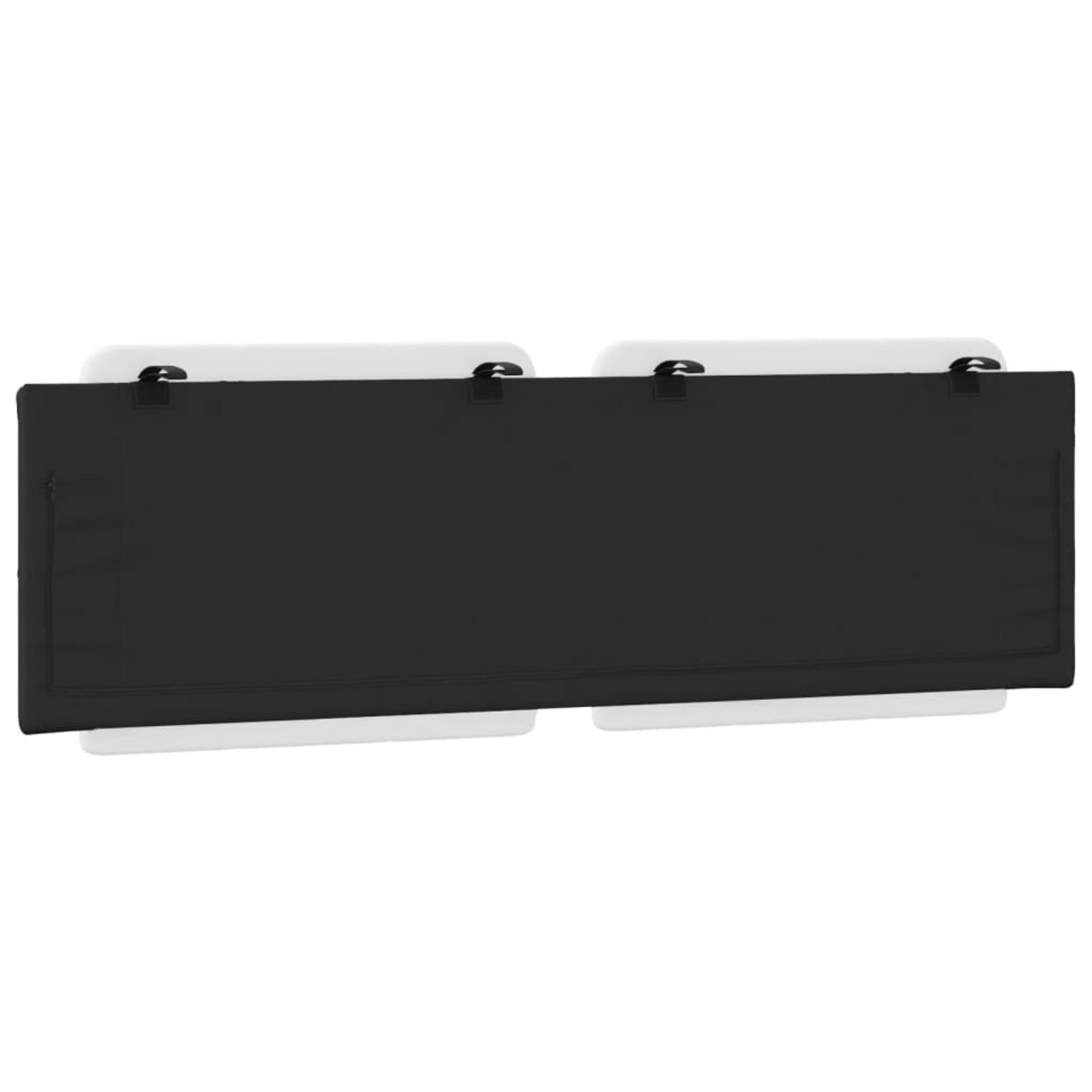 vidaXL Poduszka na wezgłowie, Zadar, biało-czarna, 160 cm, sztuczna skóra