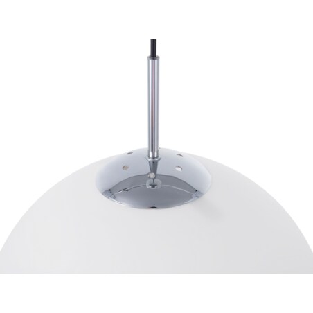 Lampa wisząca szklana biała BARROW S