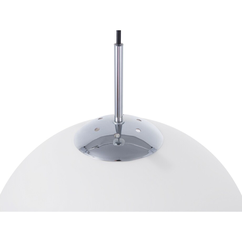 Lampa wisząca szklana biała BARROW S