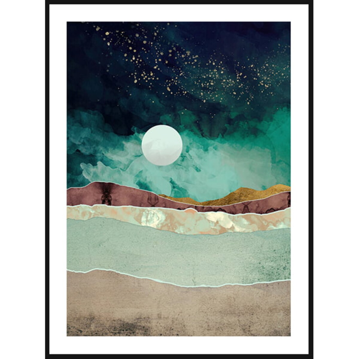 Poster Story, Plakat, Obraz - Abstrakcyjna Noc, wymiary 42 x 60 cm