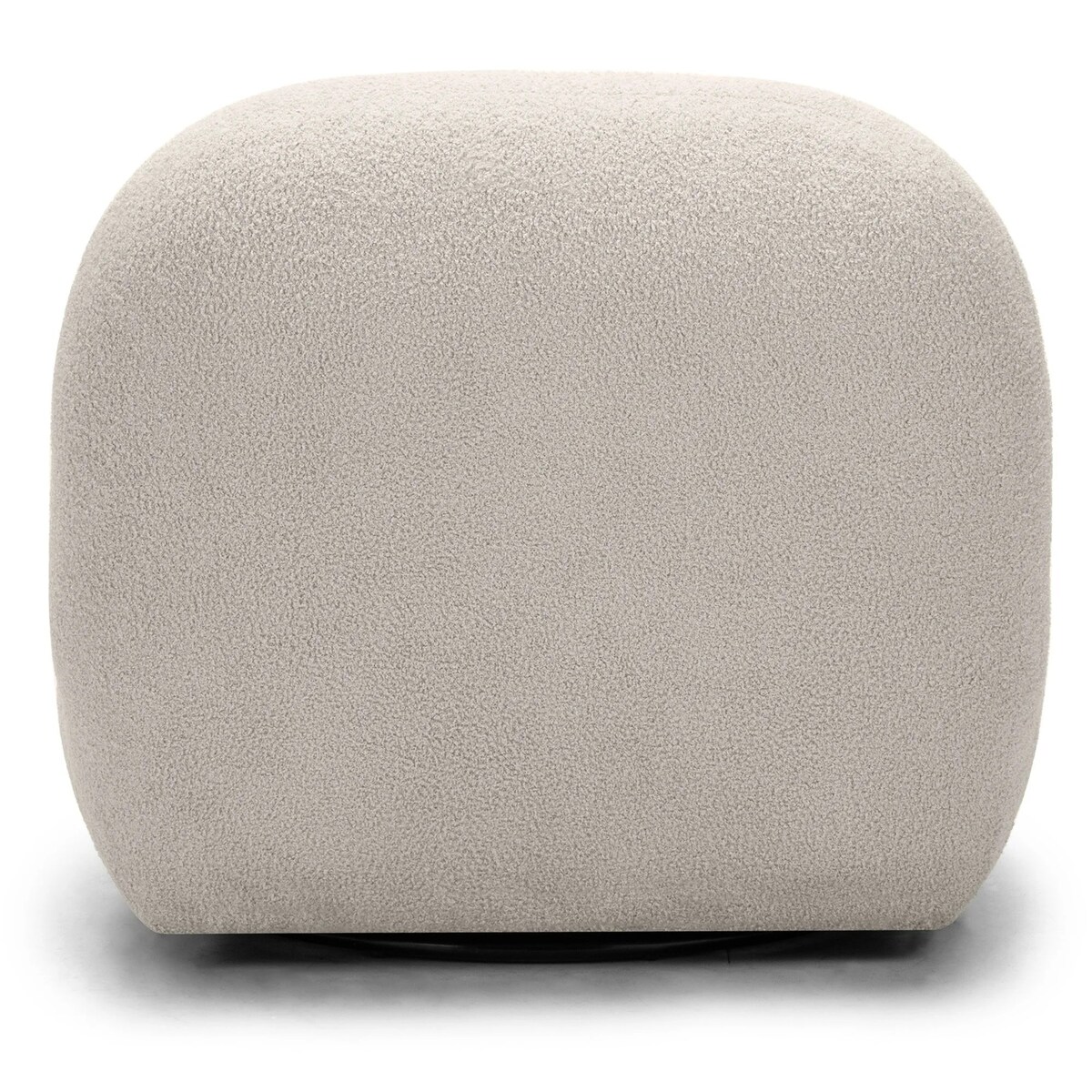 Fotel obrotowy 73x85x85 cm TENNO-3 bouclé jasnobeżowy