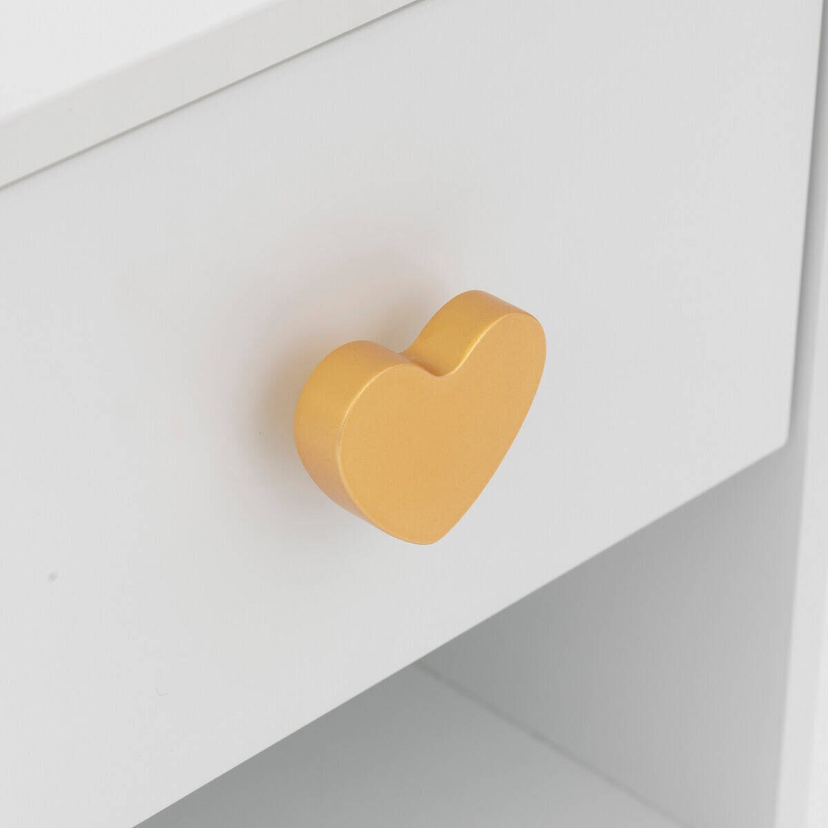 Szafka nocna dla dzieci z serduszkiem AMOUR, 30 x 30 x 40 cm