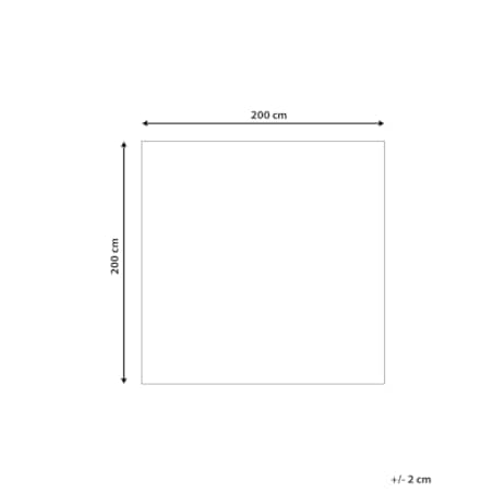 Dywan 200 x 200 cm beżowy MUTKI