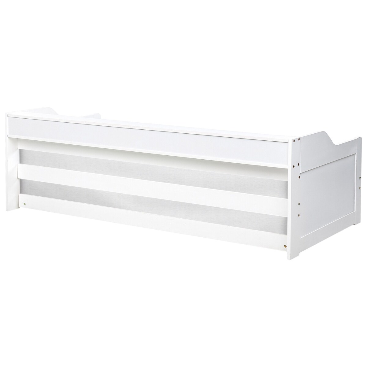 Łóżko wysuwane drewniane 90 x 200 cm białe EDERN