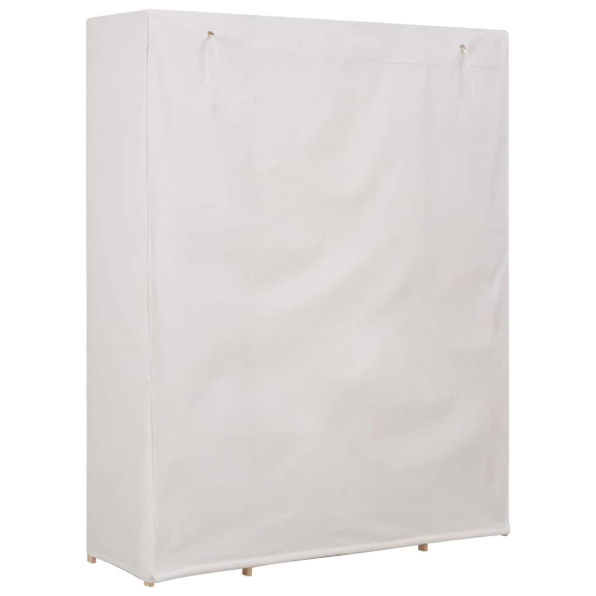 vidaXL Szafa, biała, 135 x 40 x 170 cm, materiałowa