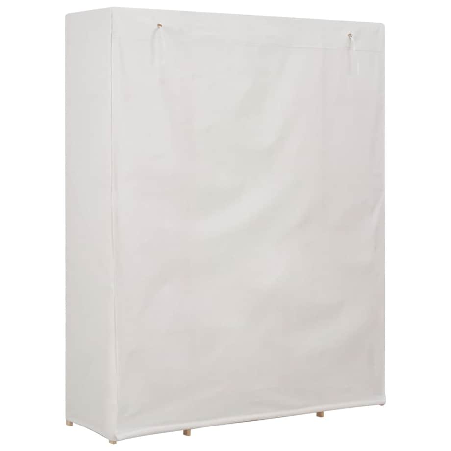 vidaXL Szafa, biała, 135 x 40 x 170 cm, materiałowa
