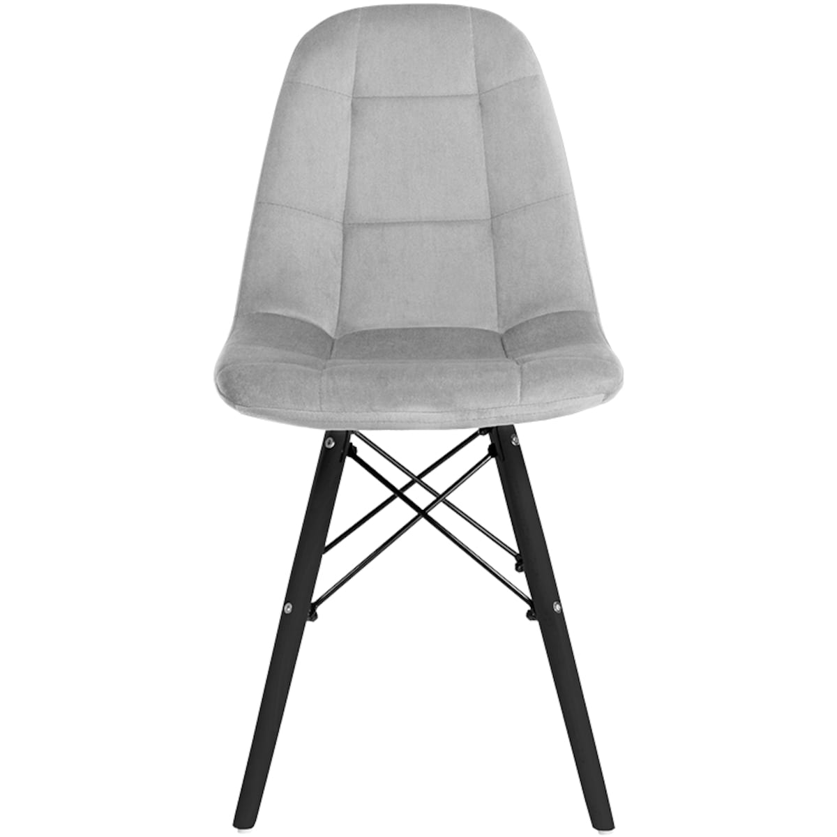 Krzesło Tapicerowane Welurowe Do Jadalni Salonu Pikowane Skandynawskie