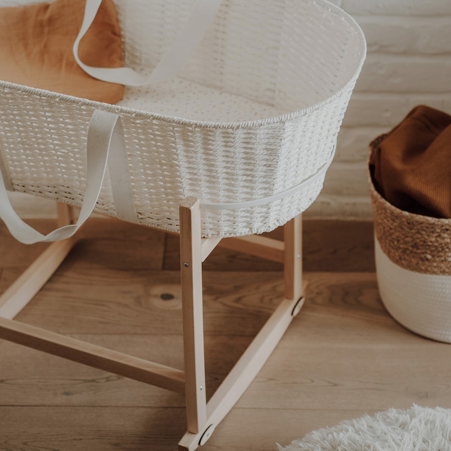 Bujak na kosz Happy Moses - RockingBaby Stand - lakier bezbarwny